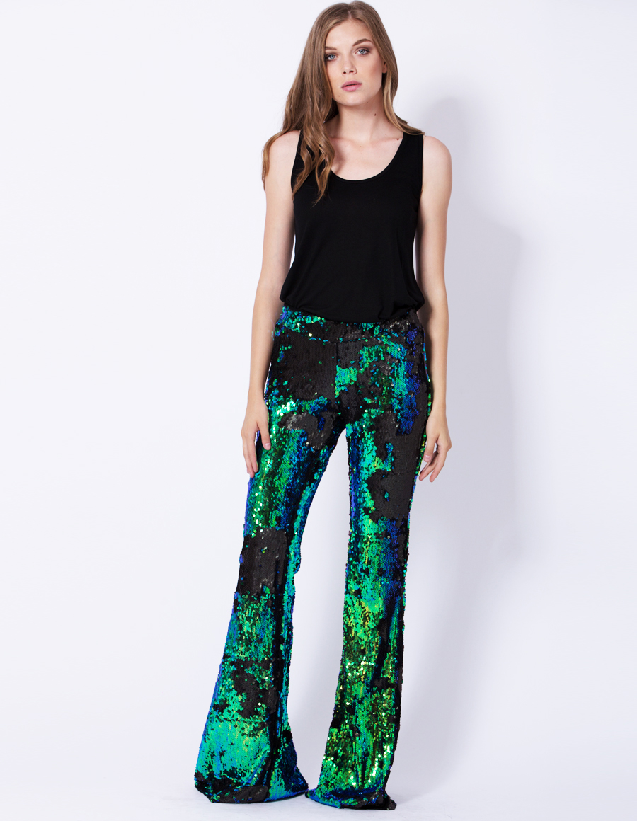 Pantaloni din paiete Color - MOJA