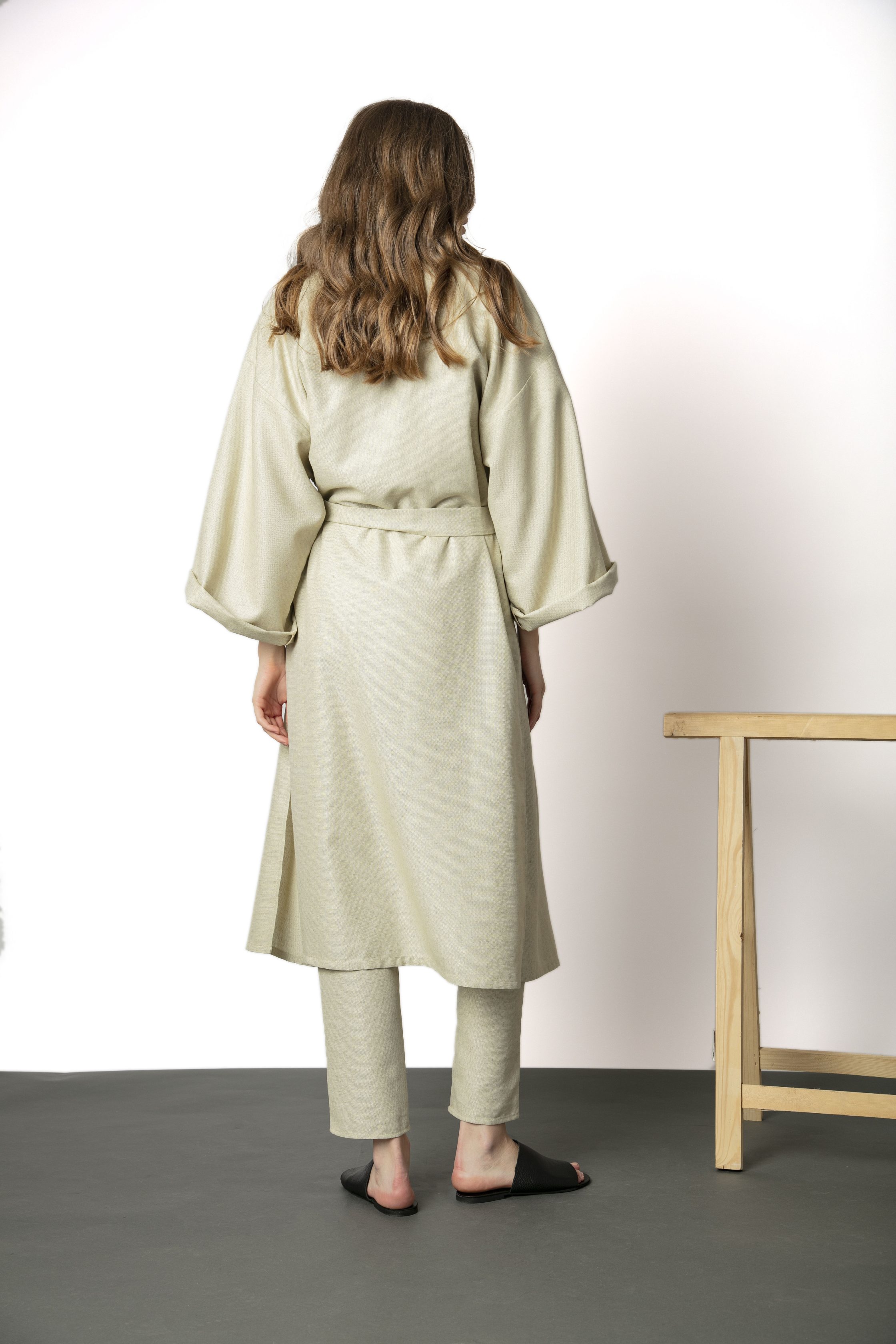 Kimono din in bej - MOJA
