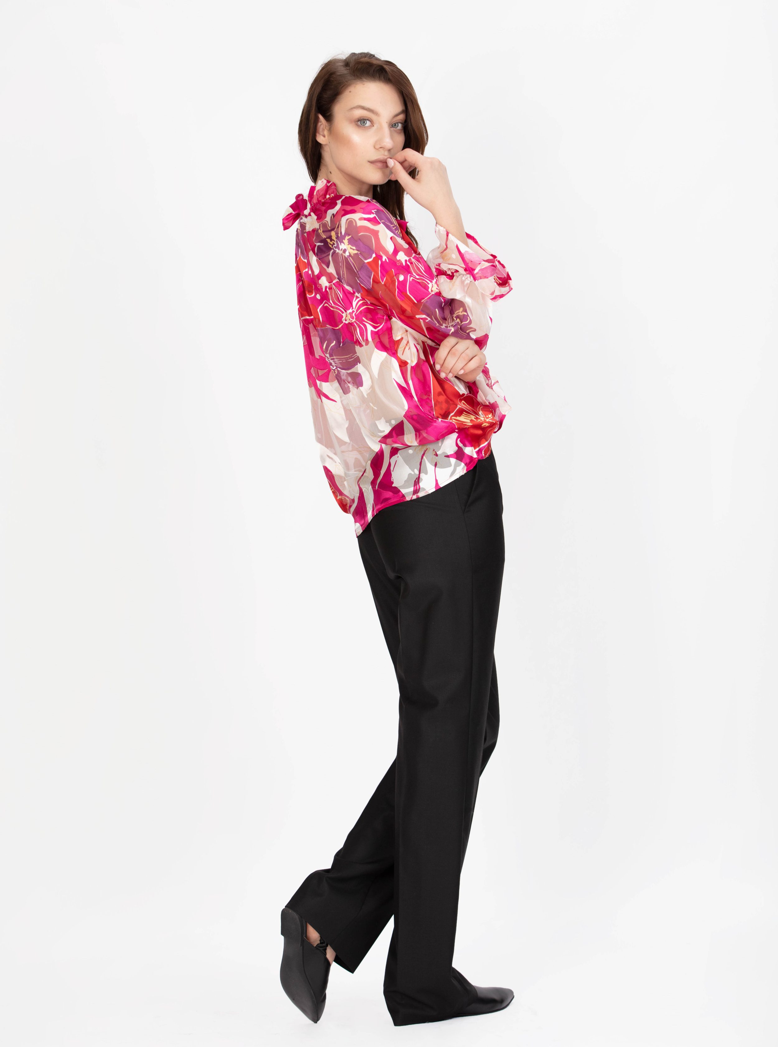 Ie din matase FLORAL - MOJA