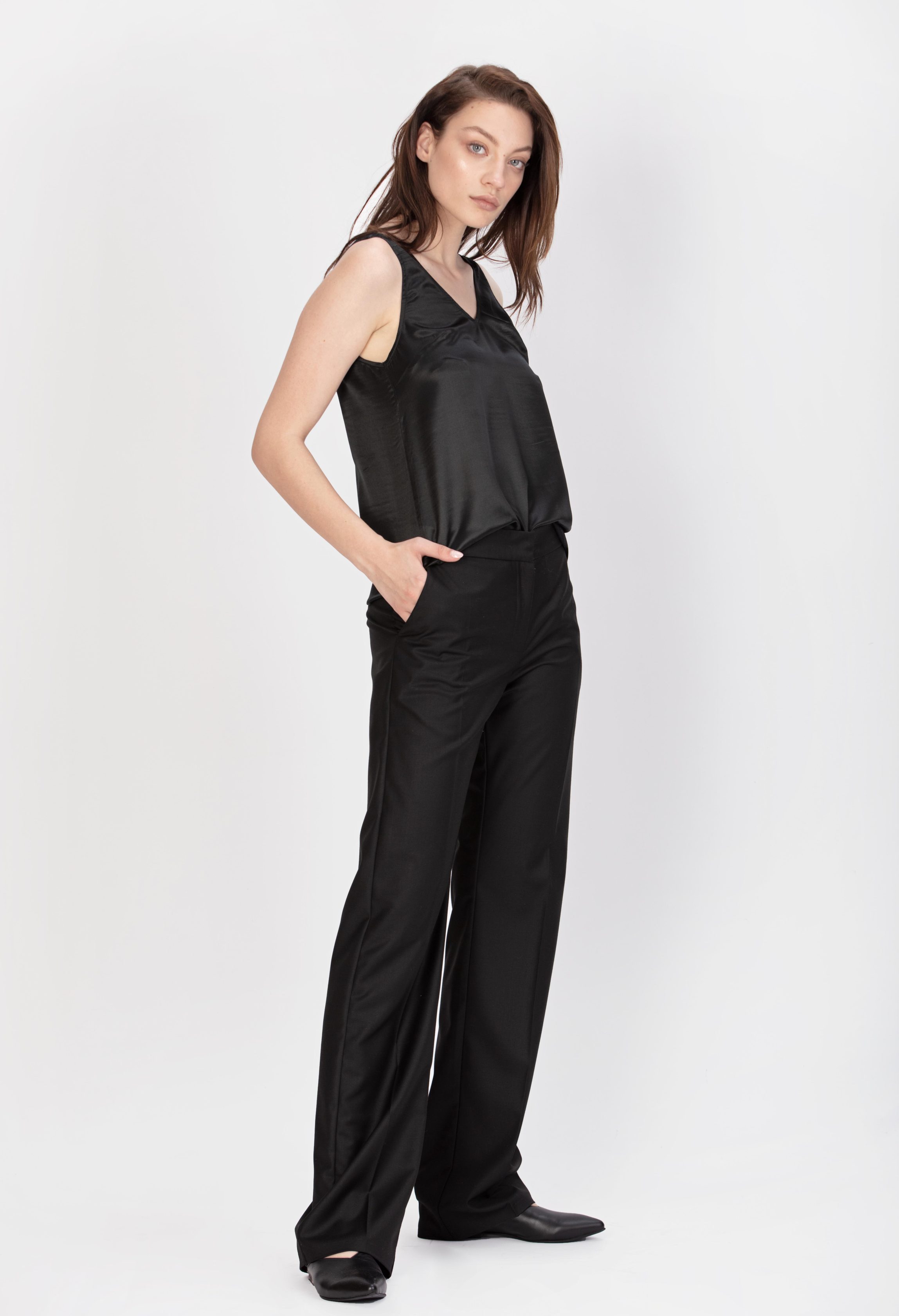 Maiou matase neagra FRANCESCA - MOJA