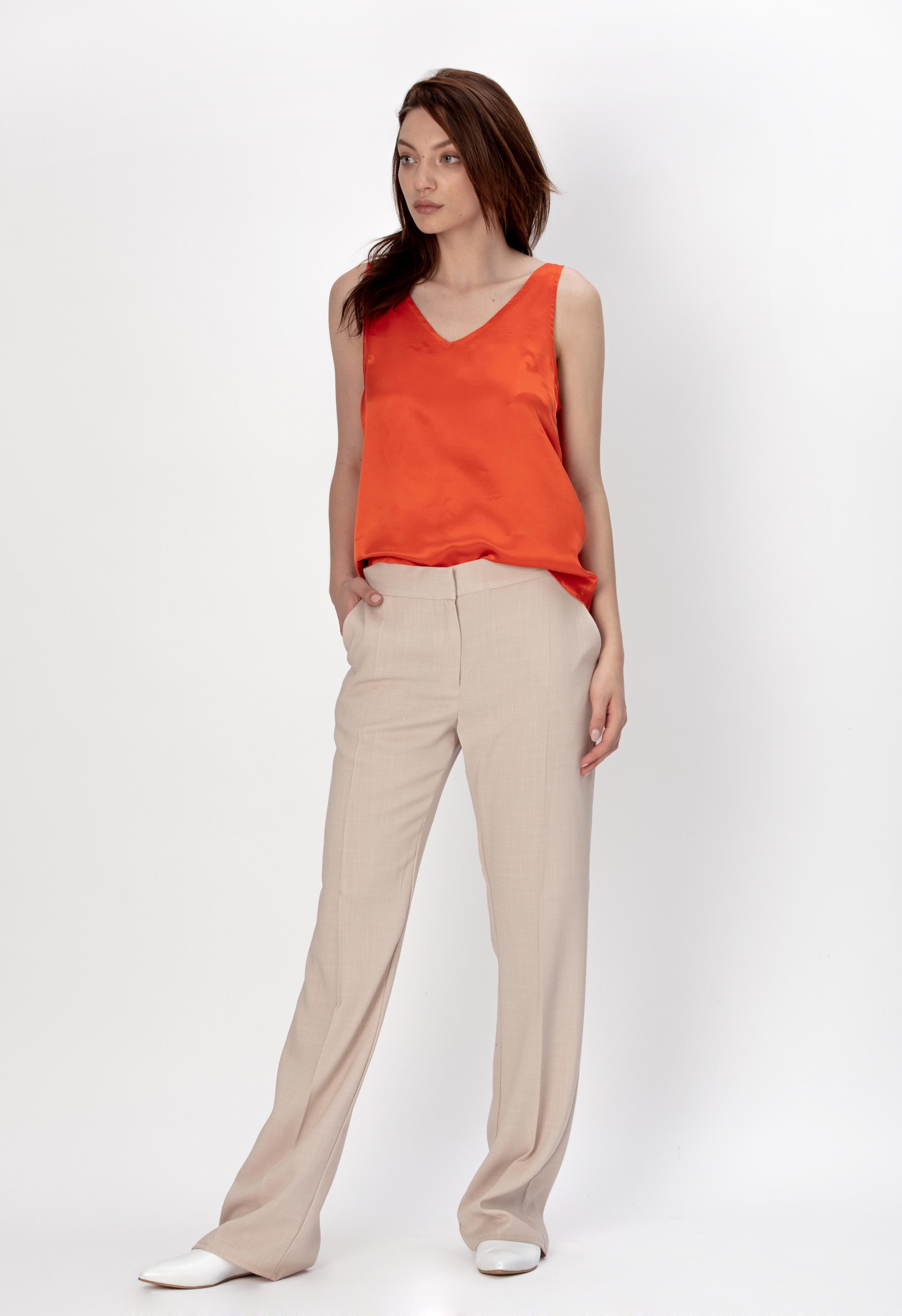 Maiou matase orange FRANCESCA - MOJA