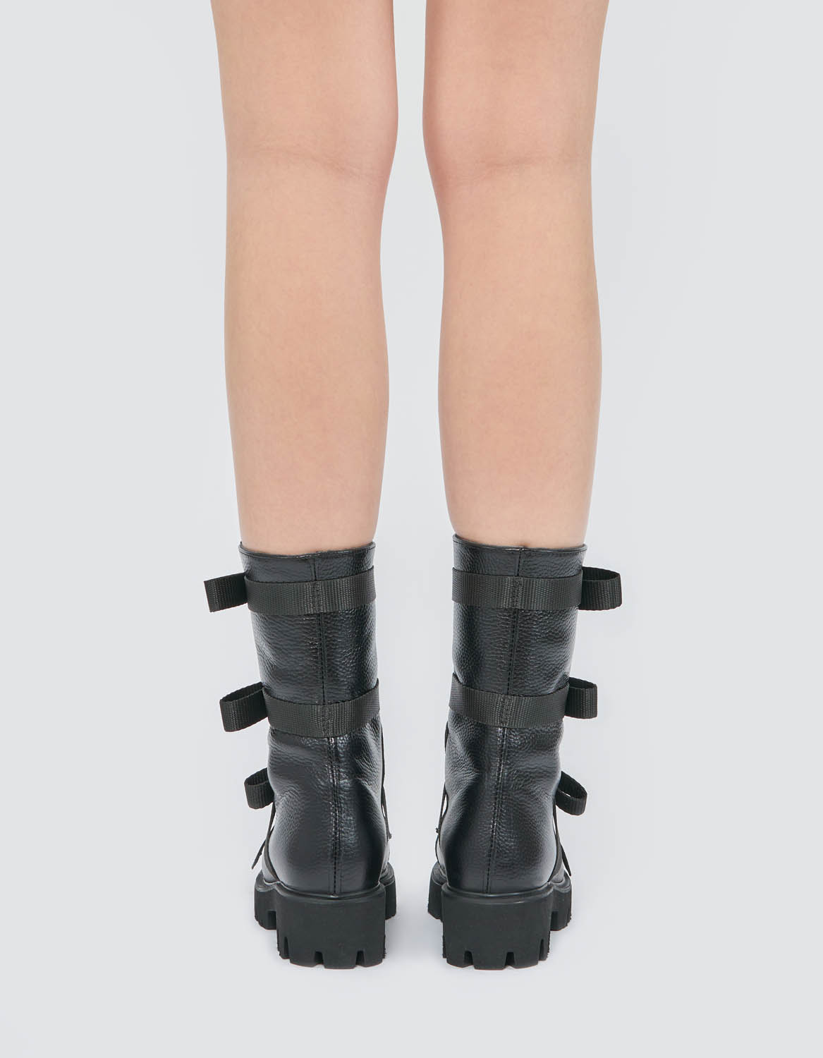 Bocanci piele COMBAT - BLACK EDITION - MOJA