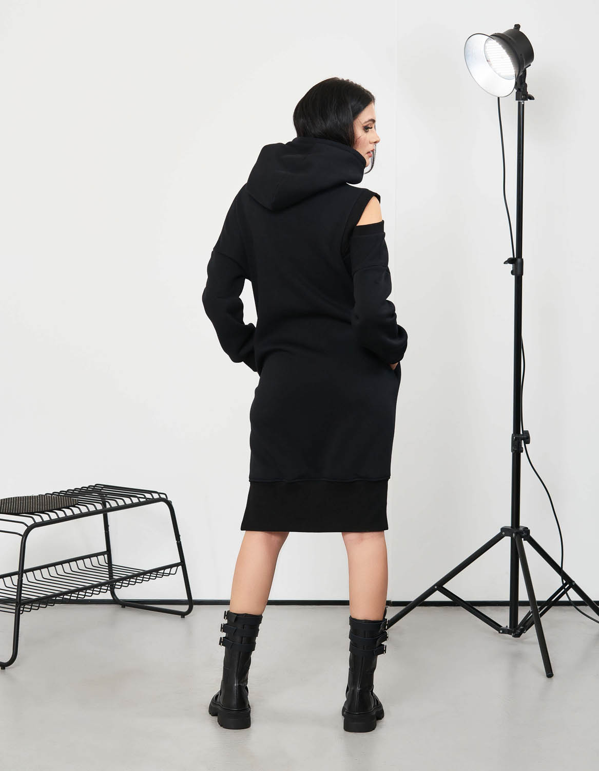 Rochie neagra Hoods - MOJA