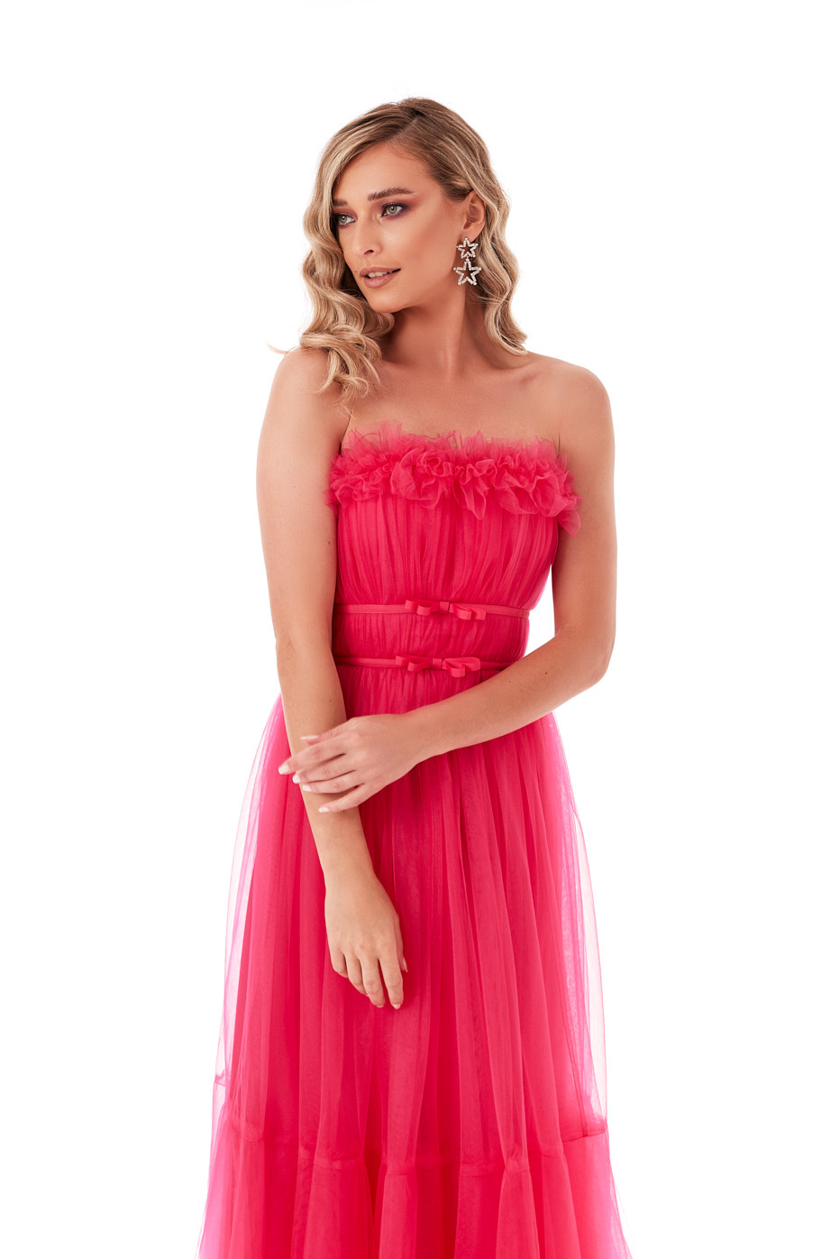 Rochie tip corset din tulle