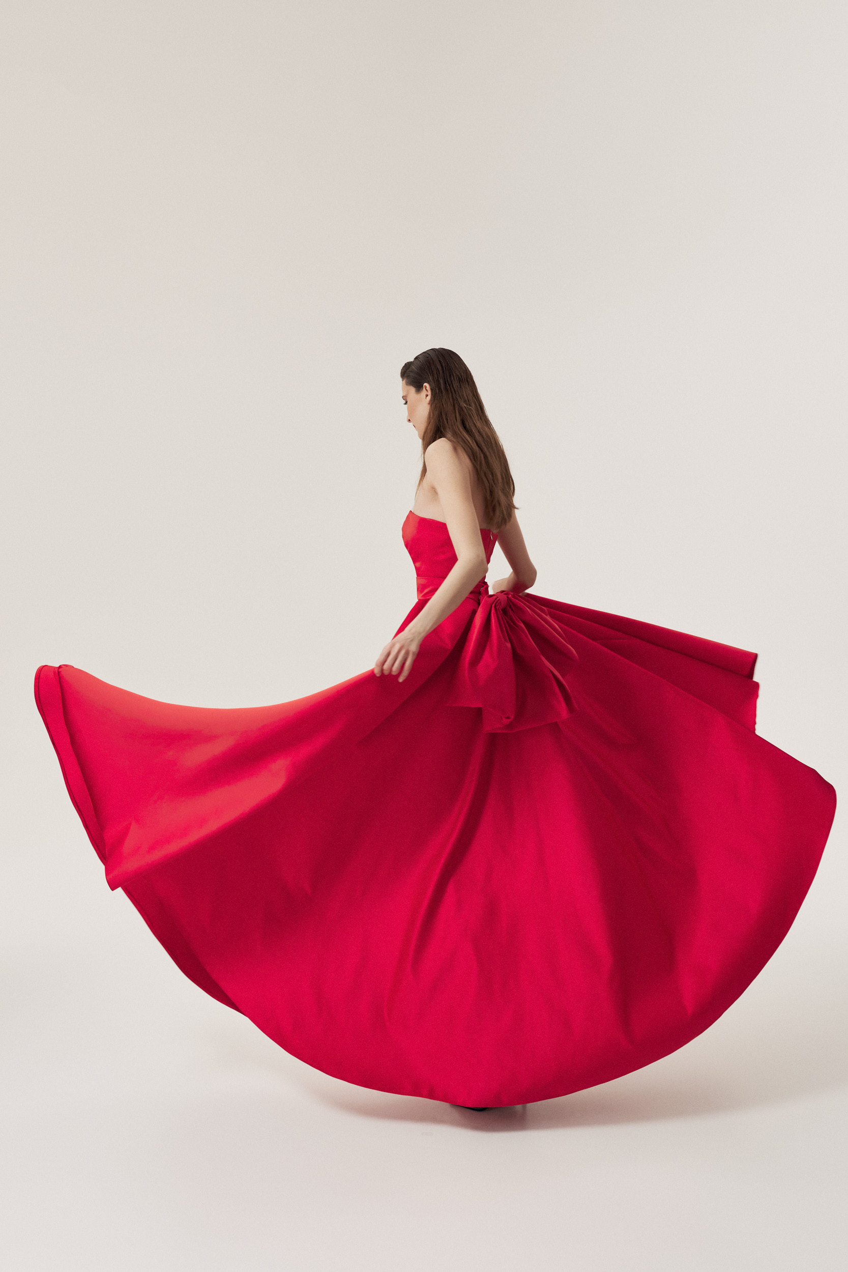 Rochie rosie Isabelle - Cloche