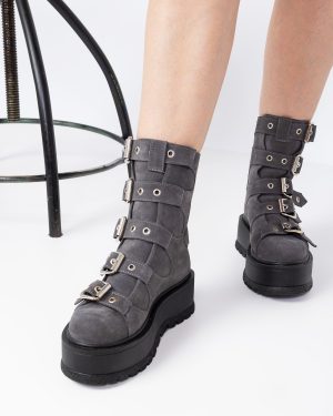 Bocanci gri piele intoarsa MANNIA WINTER EDITION-2