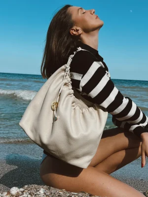 Mermaid Satchel Beige-5