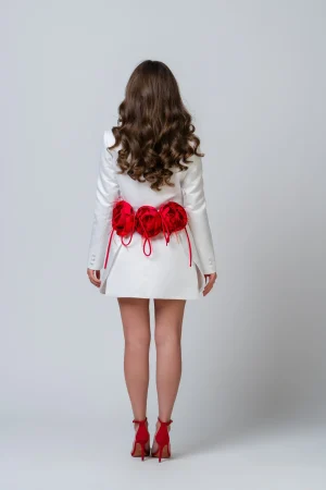 Rochie alba Amora-3