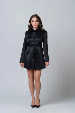 Rochie neagra Amora-1