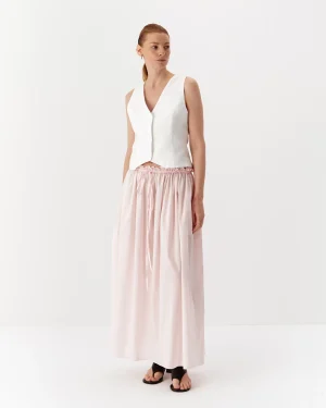 Vestă albă elegantă de damă din cânepă-1