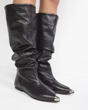 Cizme-din-piele-neagra-Ophis-3-argintiu