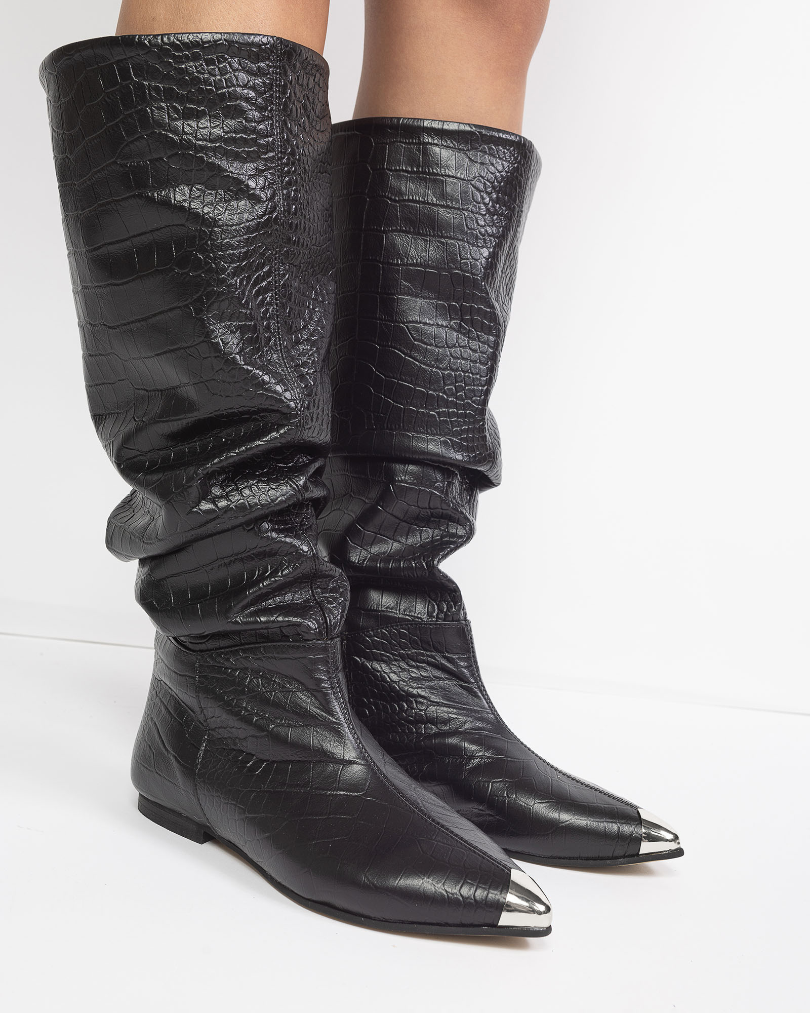 Cizme-din-piele-neagra-Ophis-3-argintiu