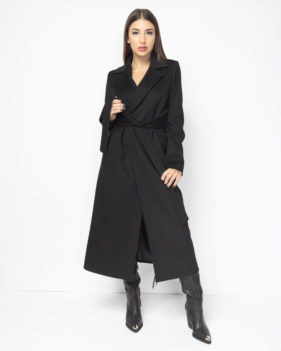 Palton negru Elise