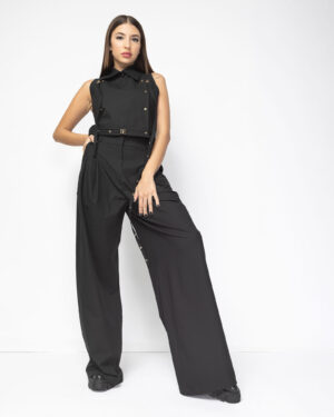 Pantaloni negri Baggy-1