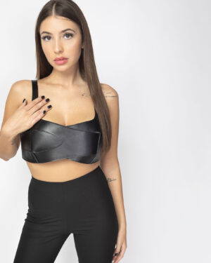 Top negru din piele naturala Overlay-2