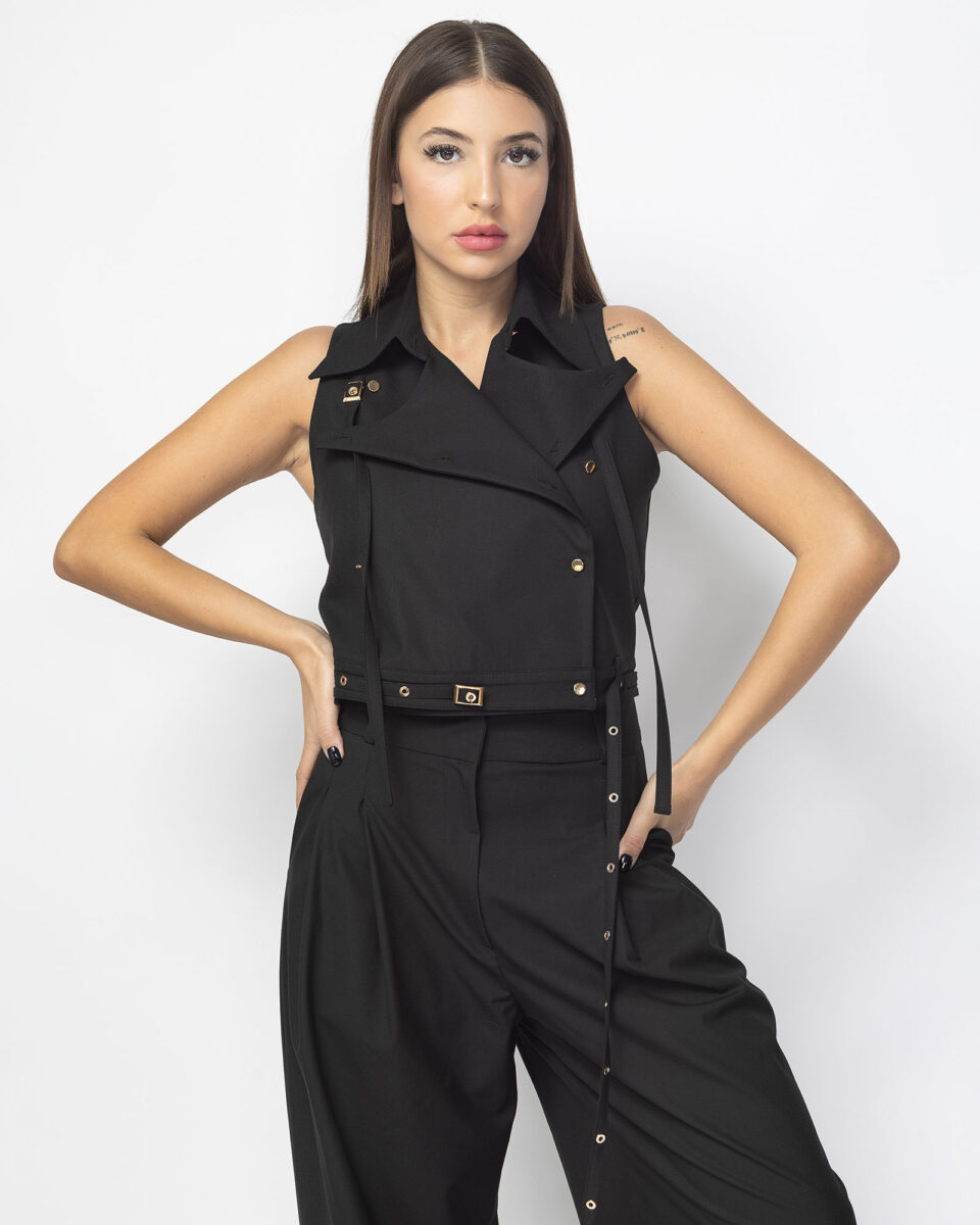 Vesta neagra Straps
