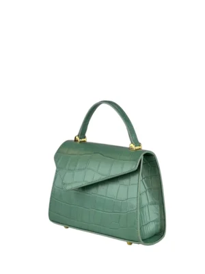 Geantă Gloria S Croco Green SS24-2