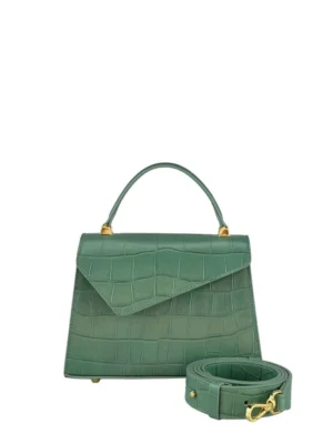 Geantă Gloria S Croco Green SS24-3