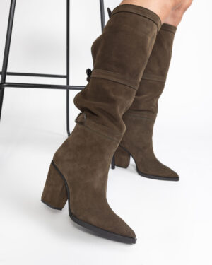 Ciocate Terry Din Piele Intoarsa Khaki