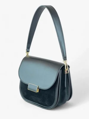 Geantă Gia Velour Black SS24-2