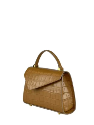 Geantă Gloria S Croco Coniac SS24-2