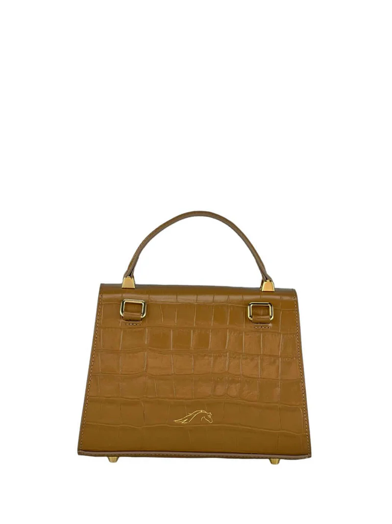 Geantă Gloria S Croco Coniac SS24-4