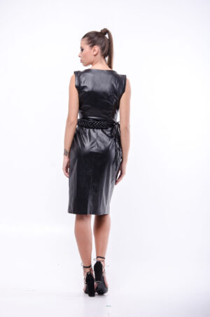 Rochie petrecuta piele eco smart K spate