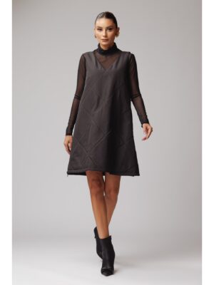 rochie-matlasata-cu-doua-fermoare-laterale-negru (7)