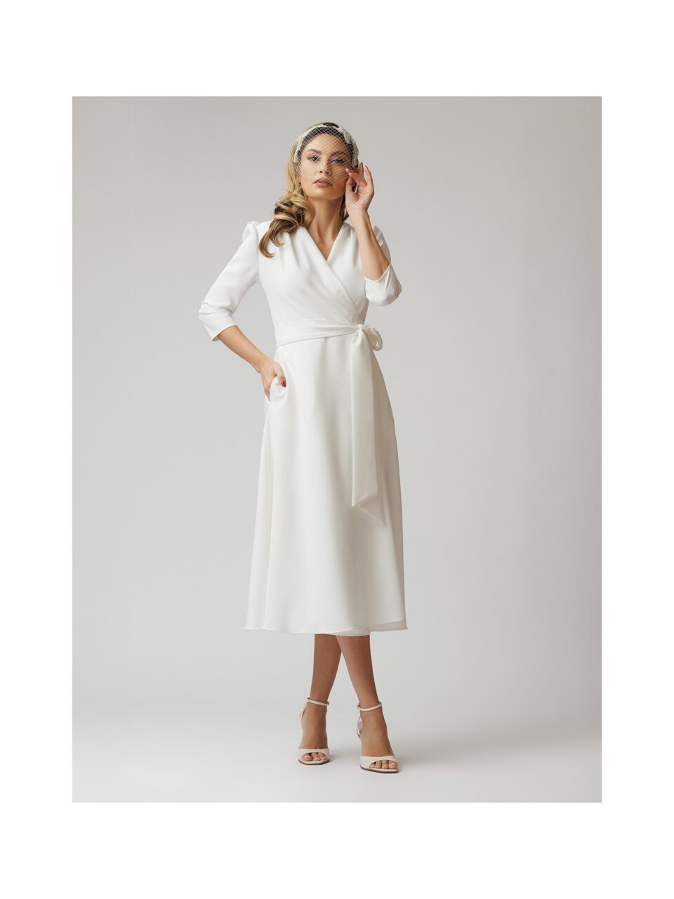 Rochie Midi, Parte Peste Parte, Croi Clos