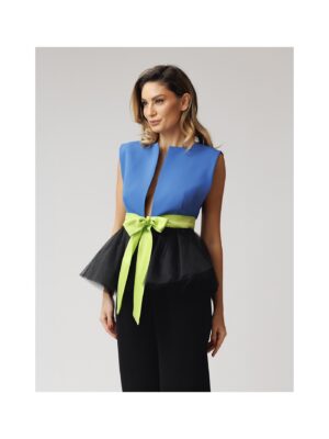 vesta-cambrata-albastru-royal-cu-tulle-si-cordon-lime (1)