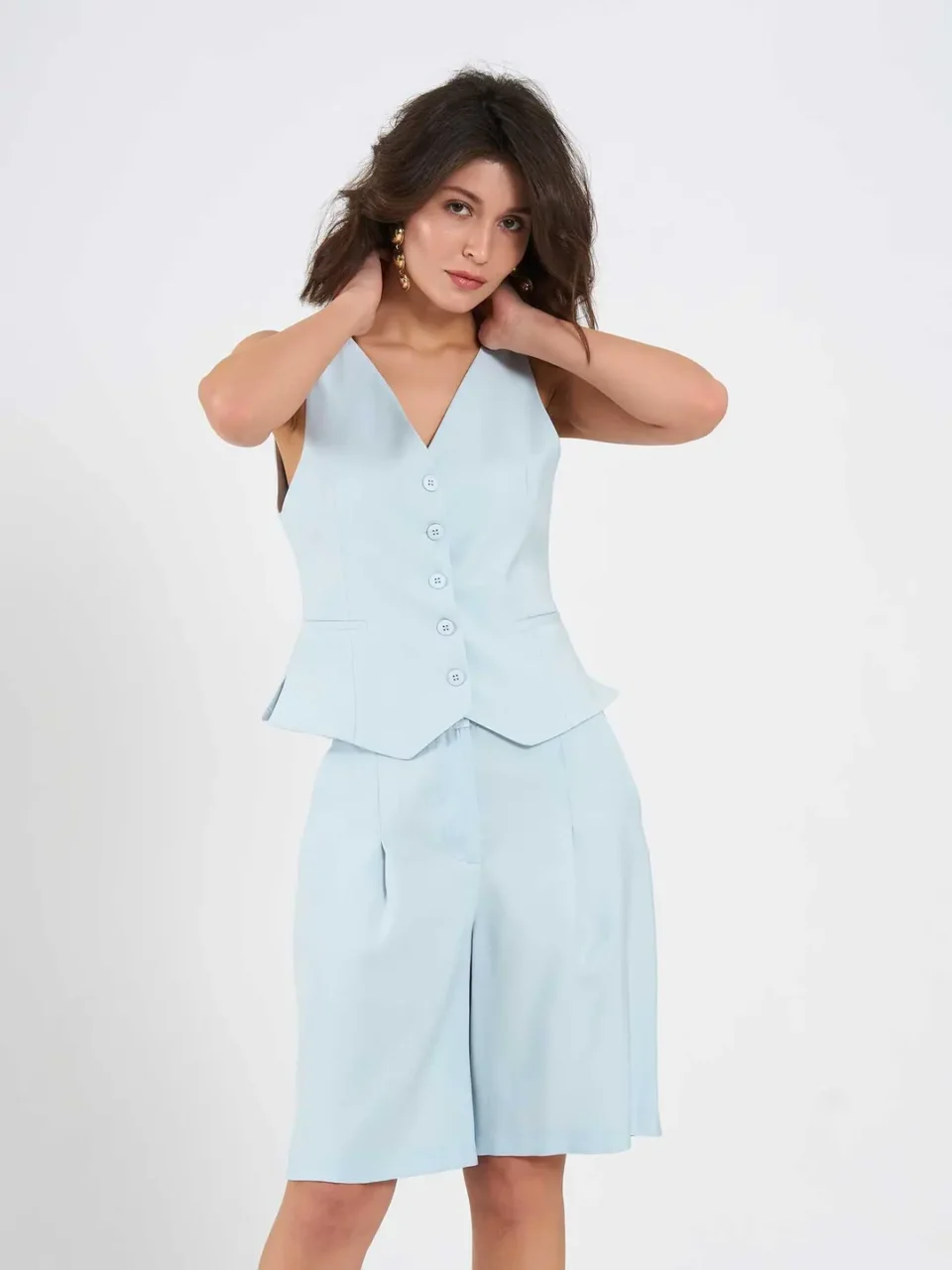 Costum Albastru Pastel Carolyn